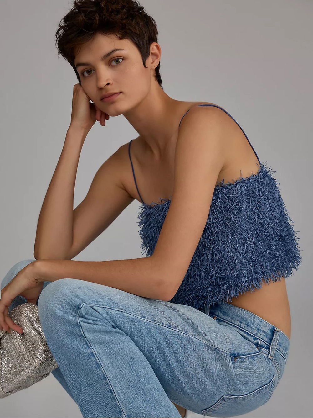 Sunday in Brooklyn Fringe Camisole medium NWT